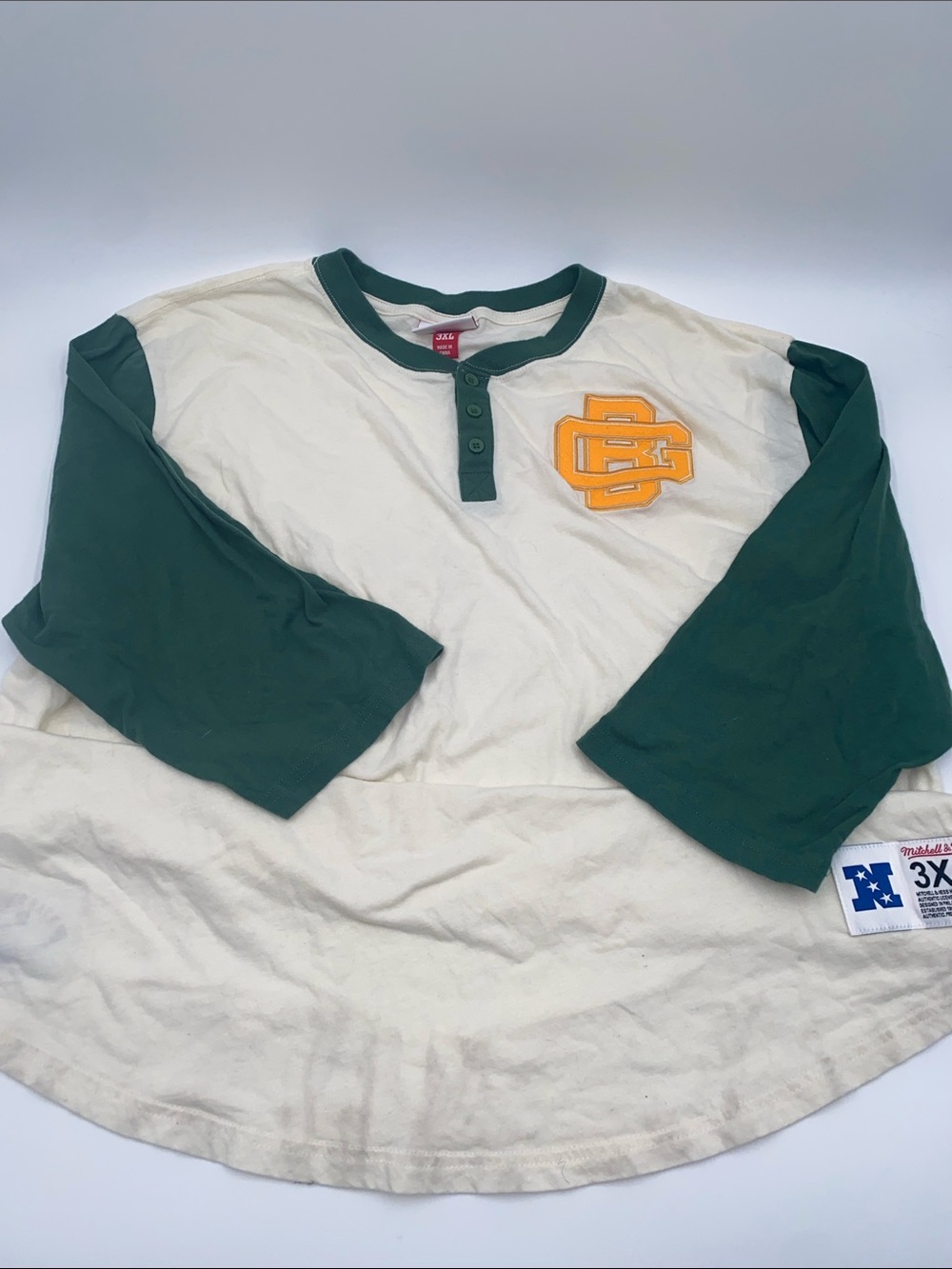 Mitchell & Ness EUC NFL Green Bay Raglan Sleeves T